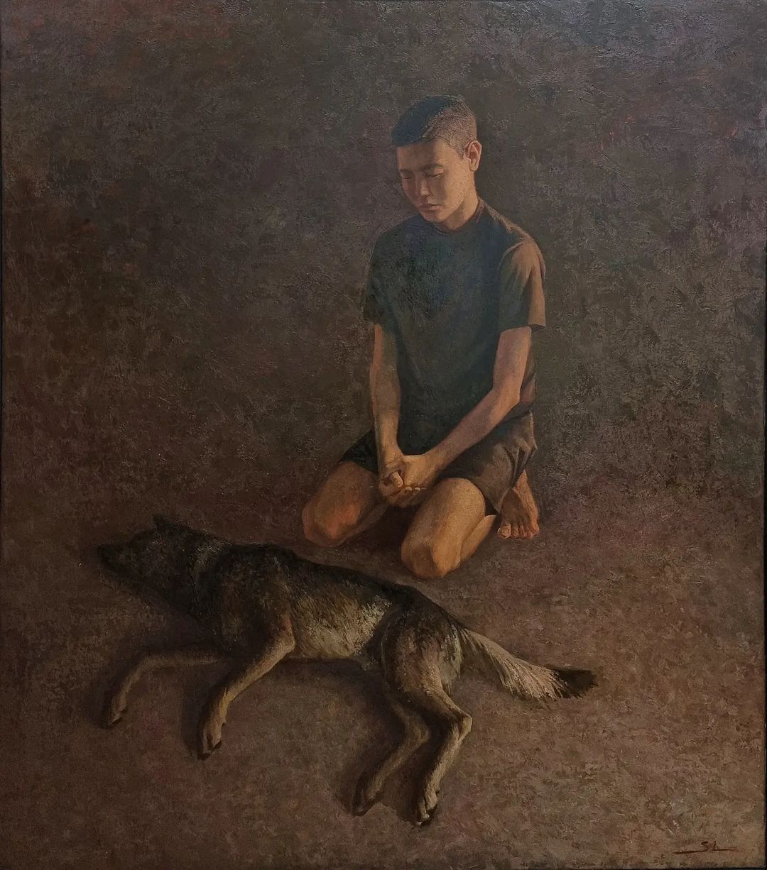 "Отец сказал, пора от собаки избавляться". Якутский художник рассказал грустную историю о своем пушистом друге детства