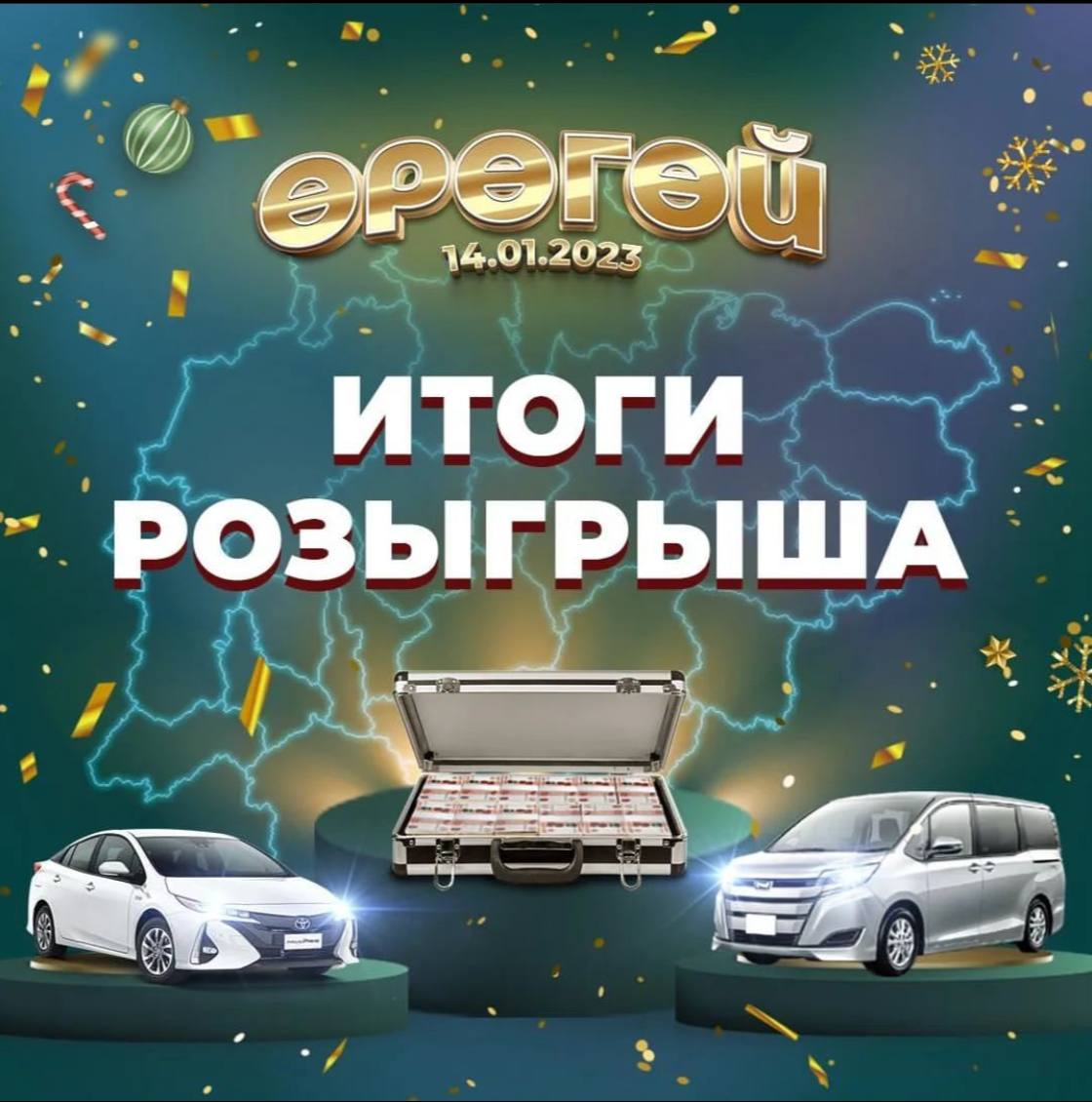 Итоги новогоднего розыгрыша Өрөгөй