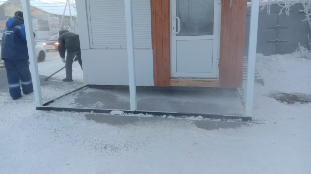 В Якутске из 35-ти теплых остановок в понедельник не работали пять