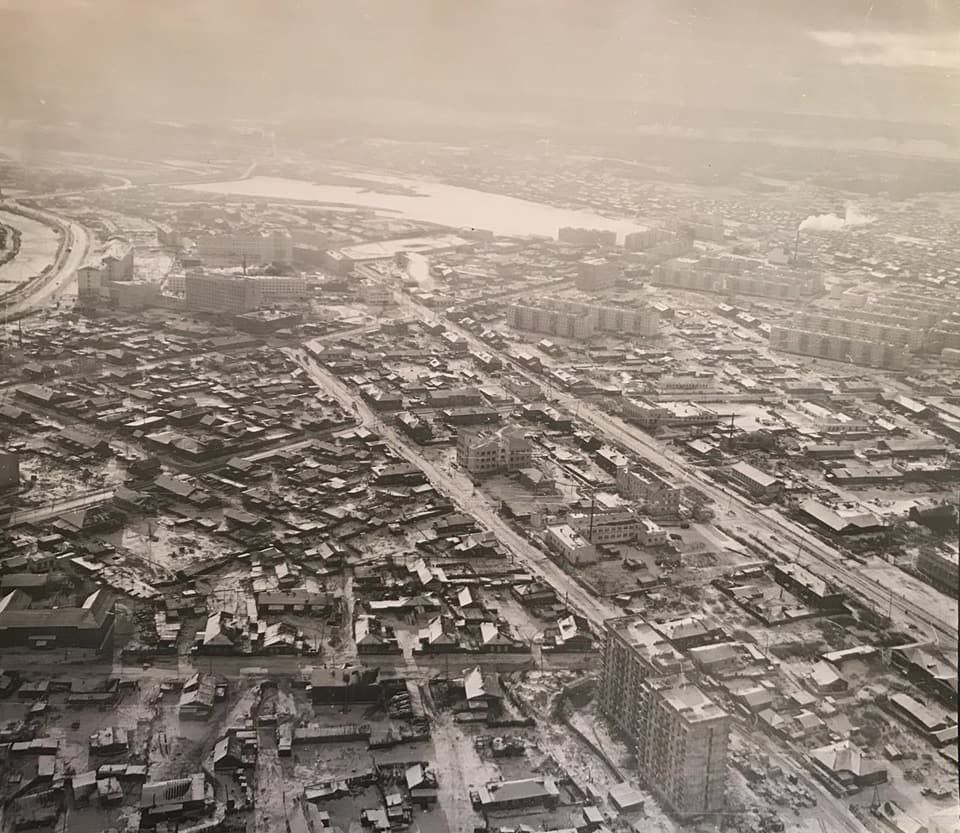 В якнете обсуждают фотографии Якутска, сделанные с телебашни в 1985 году