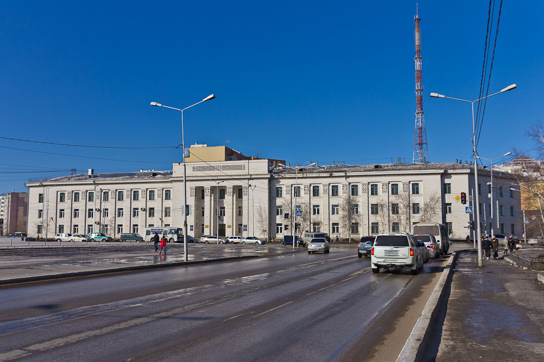 Капитальный ремонт проспекта Ленина в Якутске завершится в этом году