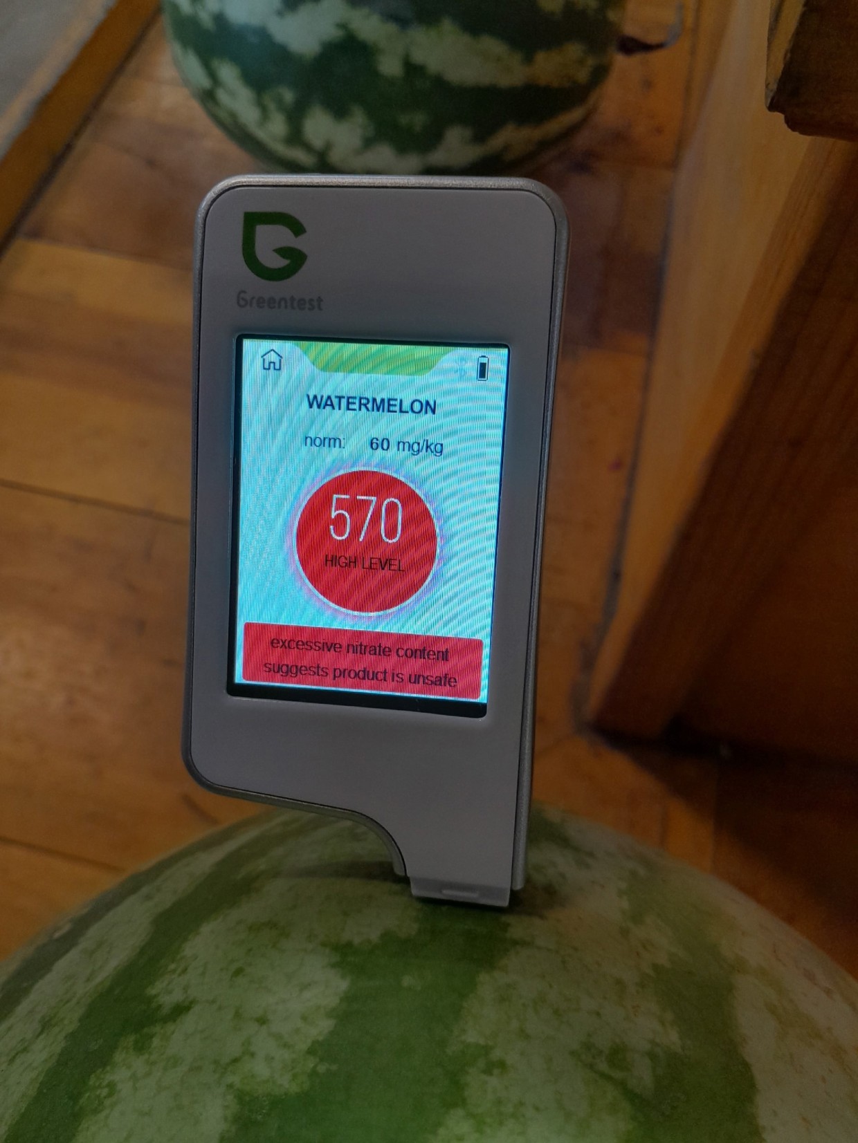 Фотофакт: Якутянин выявил превышение нитратов в арбузах в Якутске в 10 раз!