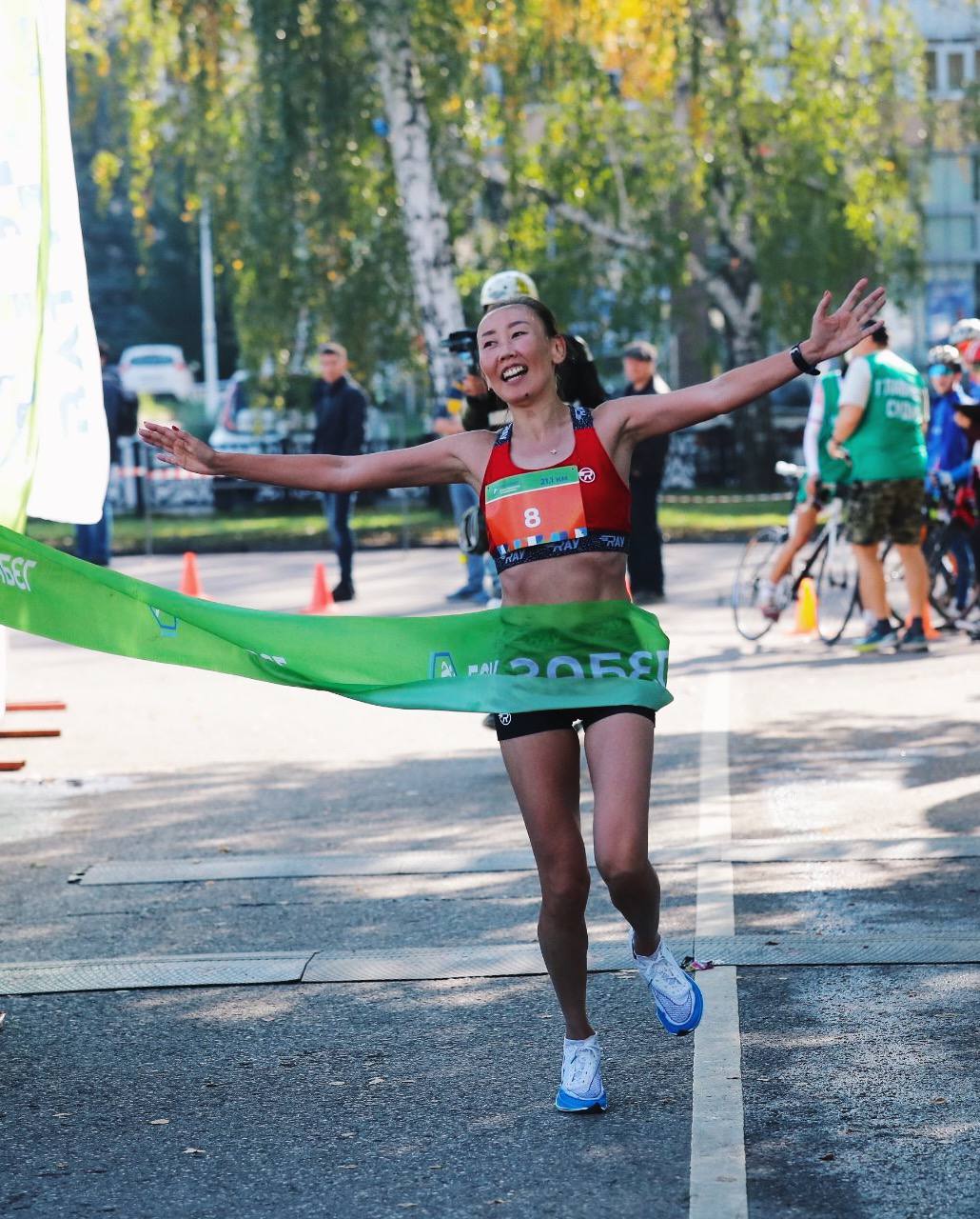 Наталья Леонтьева выиграла золотую медаль в Стерлитамакском полумарафоне