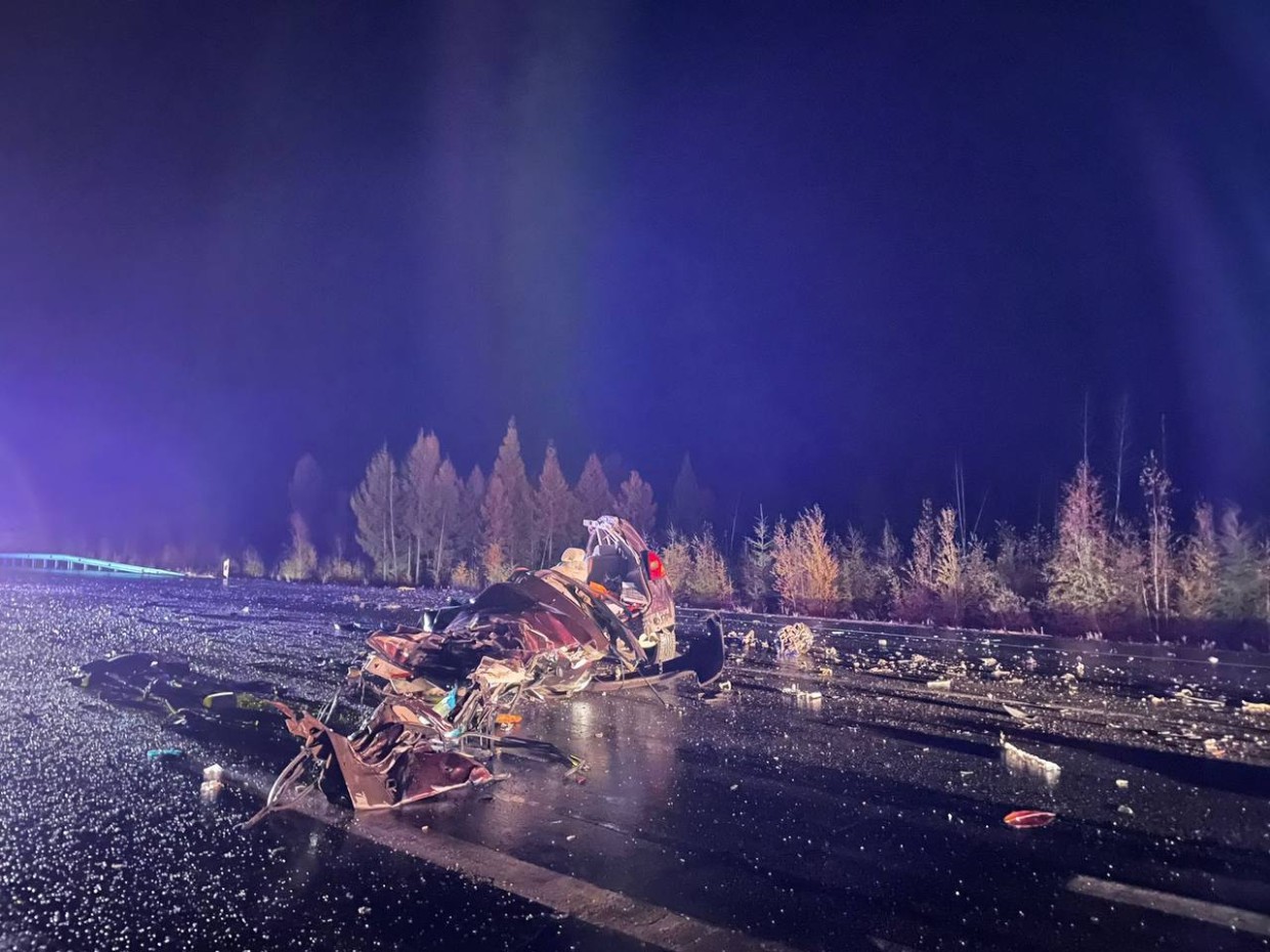 В Вилюйском тракте произошла страшная авария, унесшая жизнь человека