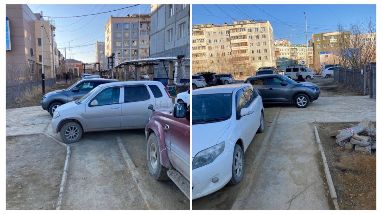Около тысячи водителей оштрафованы за неправильную парковку в Якутске