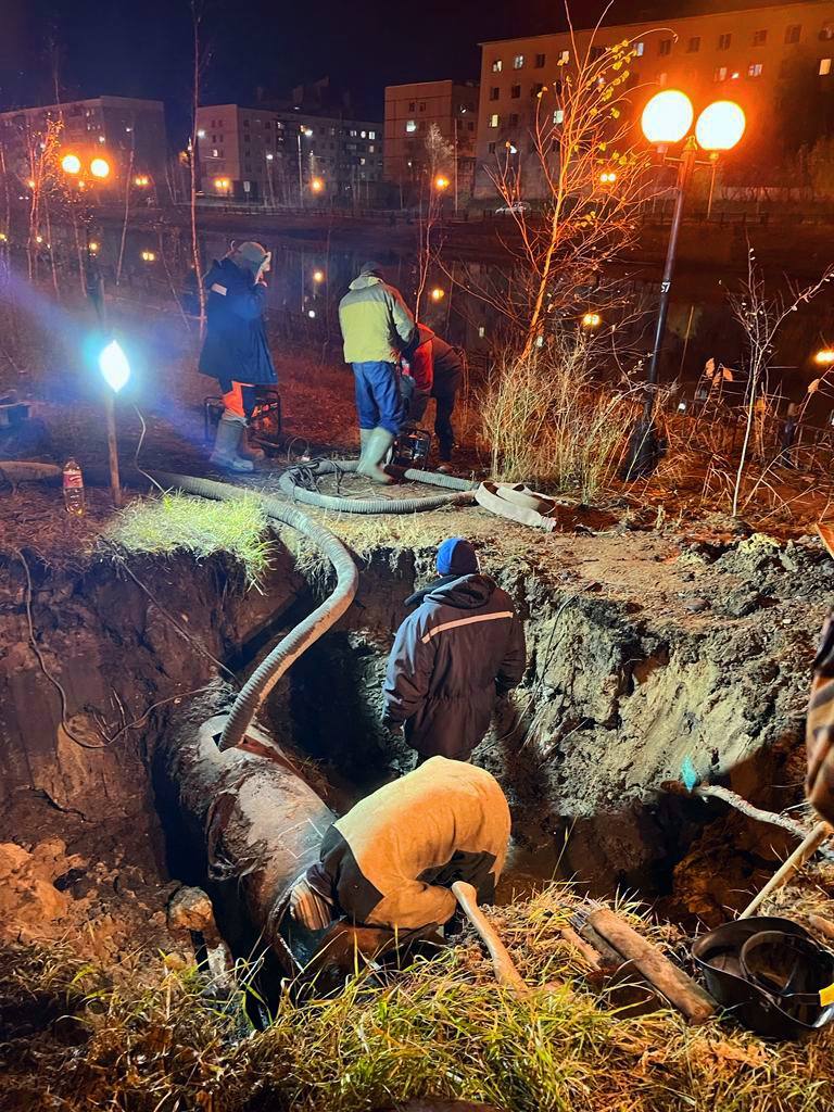 Из-за прорыва трубопровода без воды остались несколько районов Якутска
