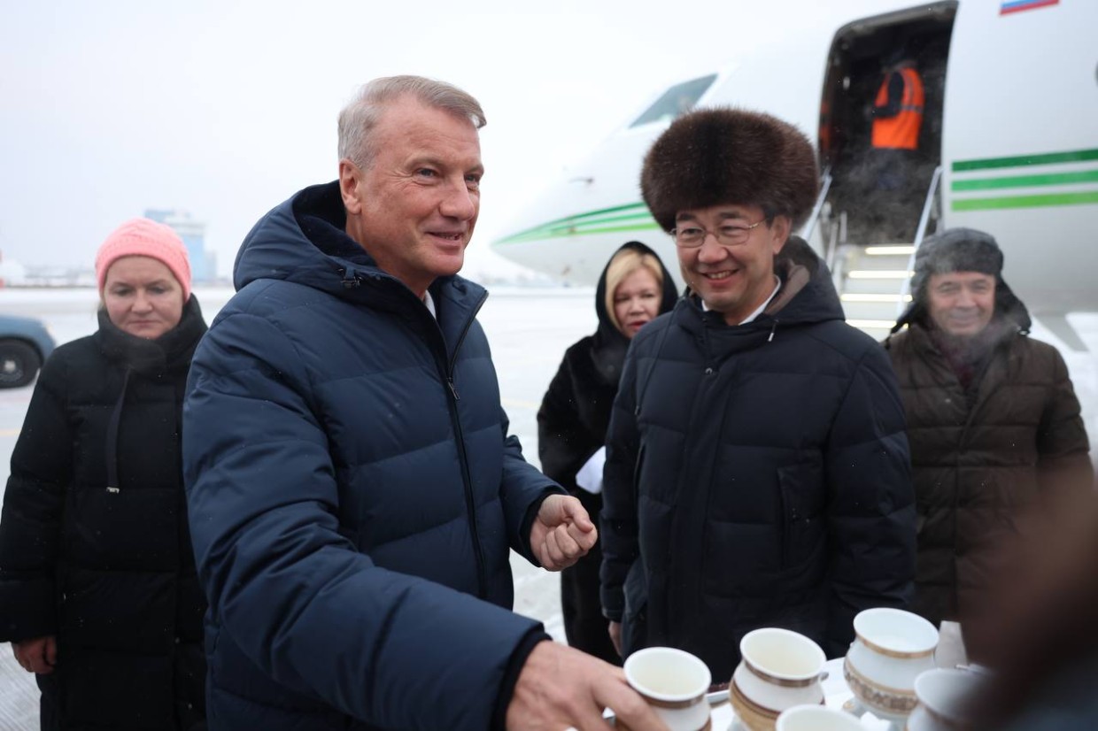 В Якутск прилетел Герман Греф