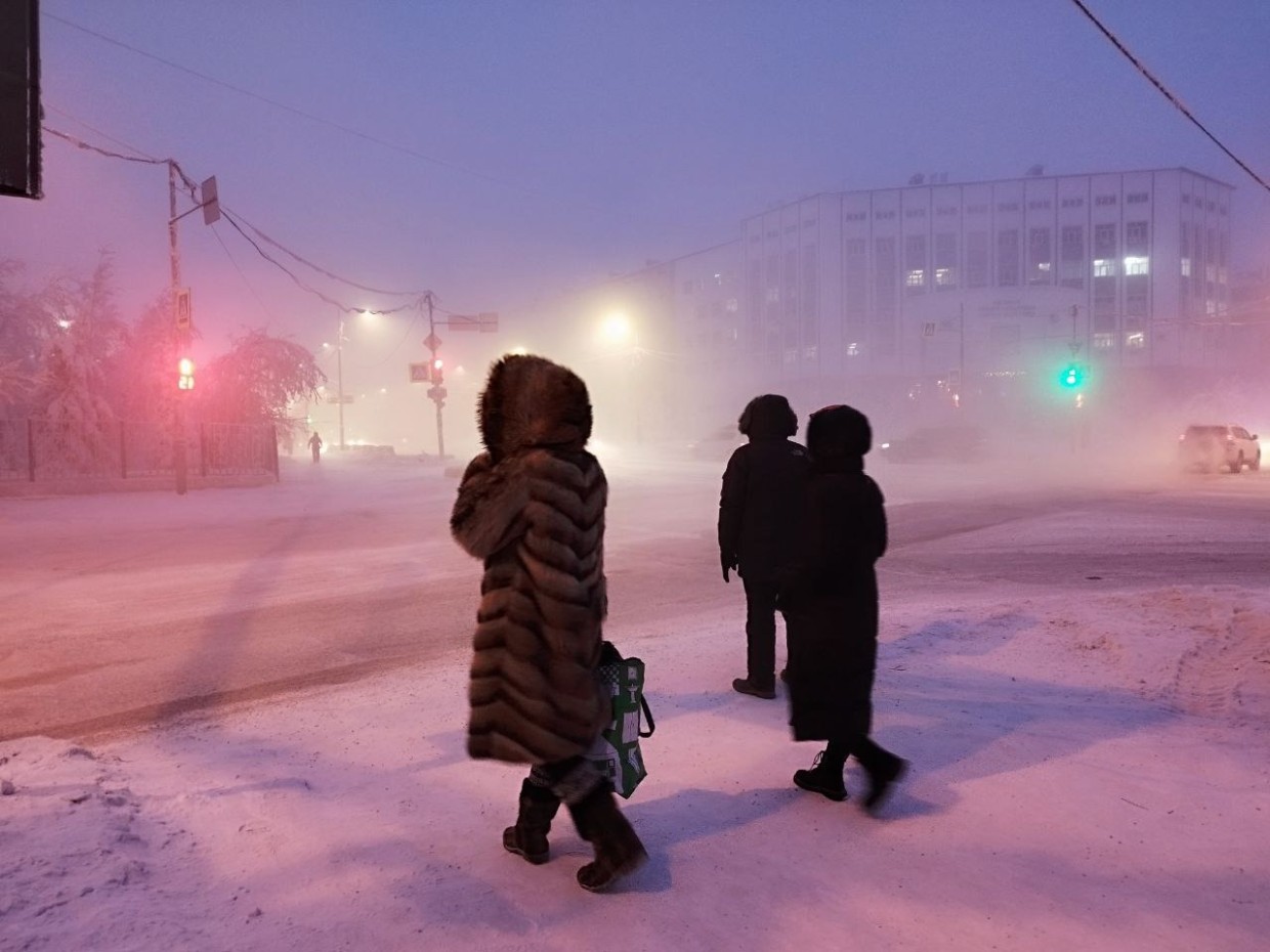 В новогоднюю ночь в Якутске ожидается холодная погода с туманами