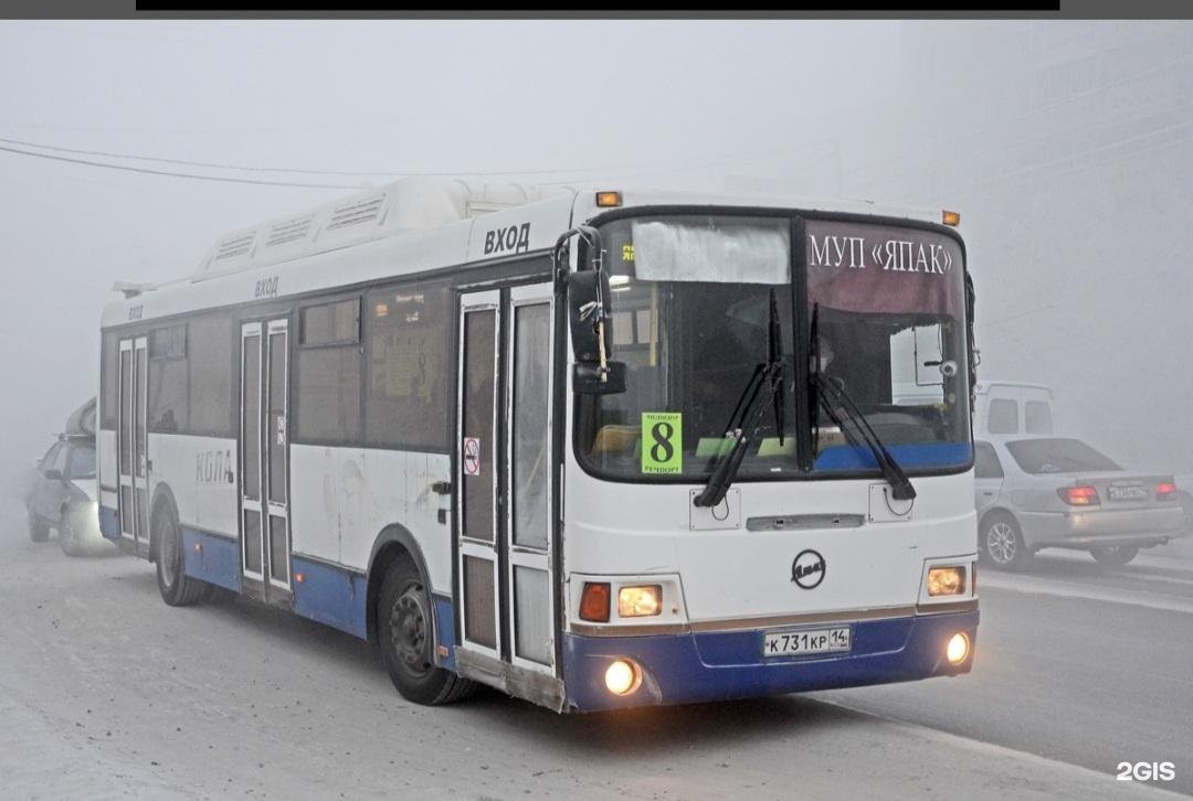 Мэрия Якутска закрывает автобусный маршрут №8