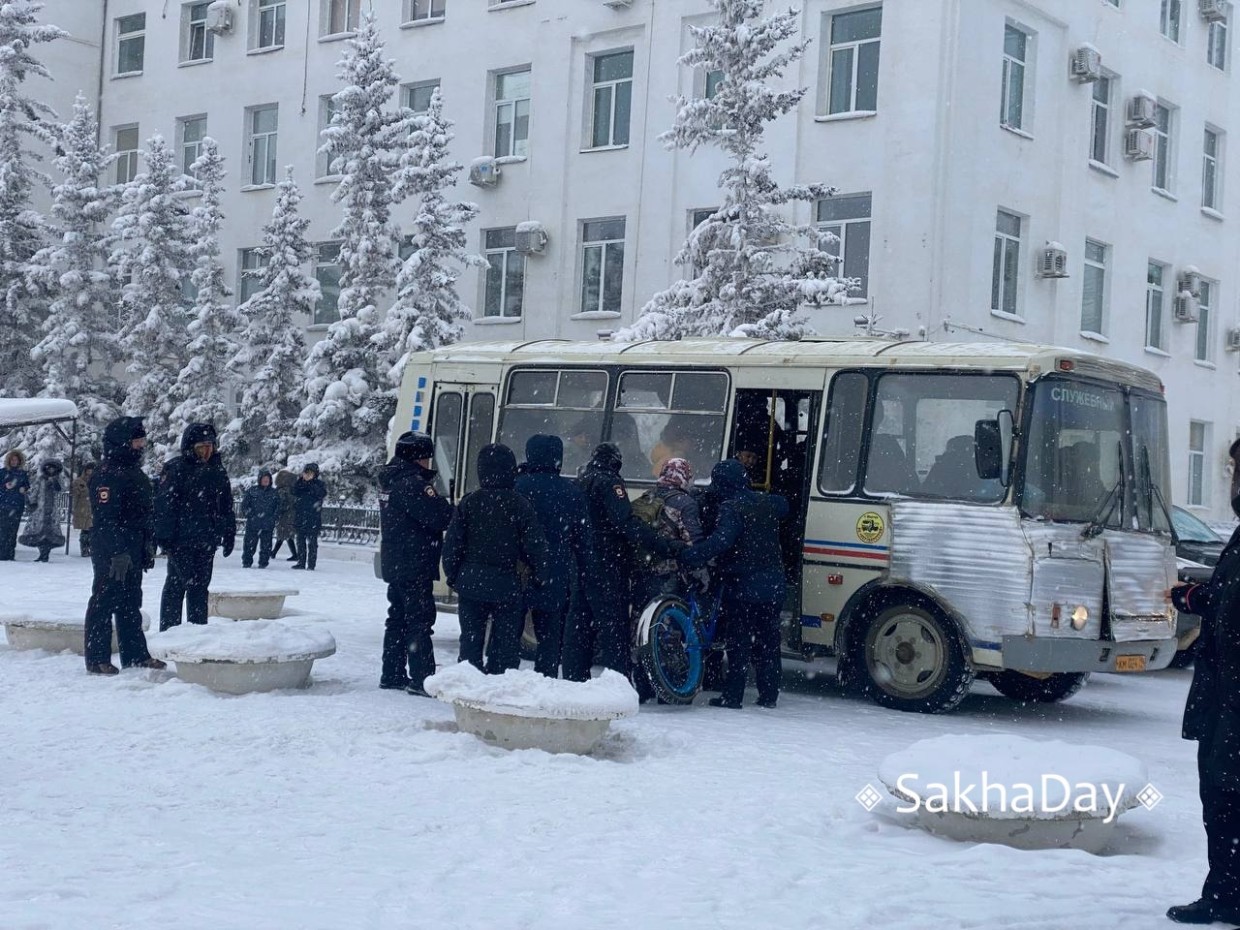 В Якутске 26 граждан привлечены к административной ответственности за участие в несанкционированной акции