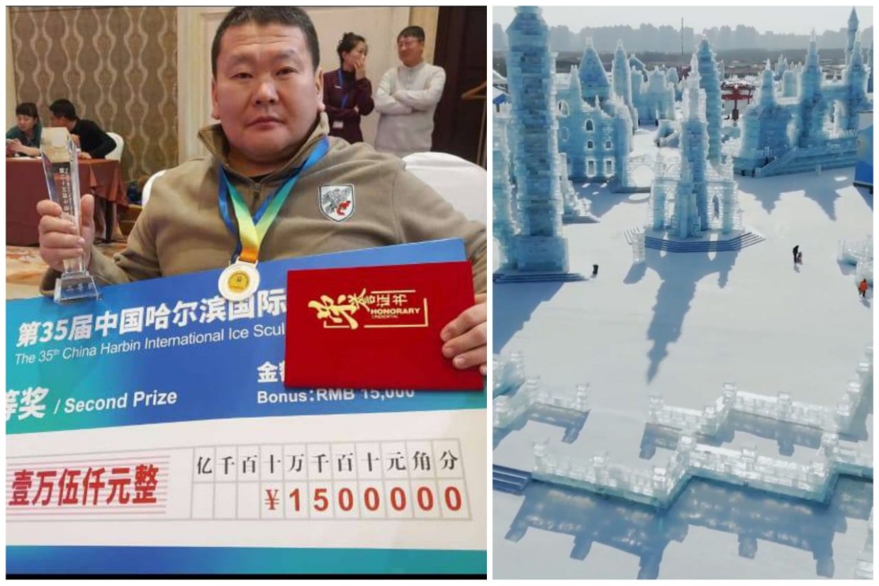 Ледовый скульптор о выигрыше в Харбинском конкурсе: «Не полтора ляма, а 15 тысяч юаней»