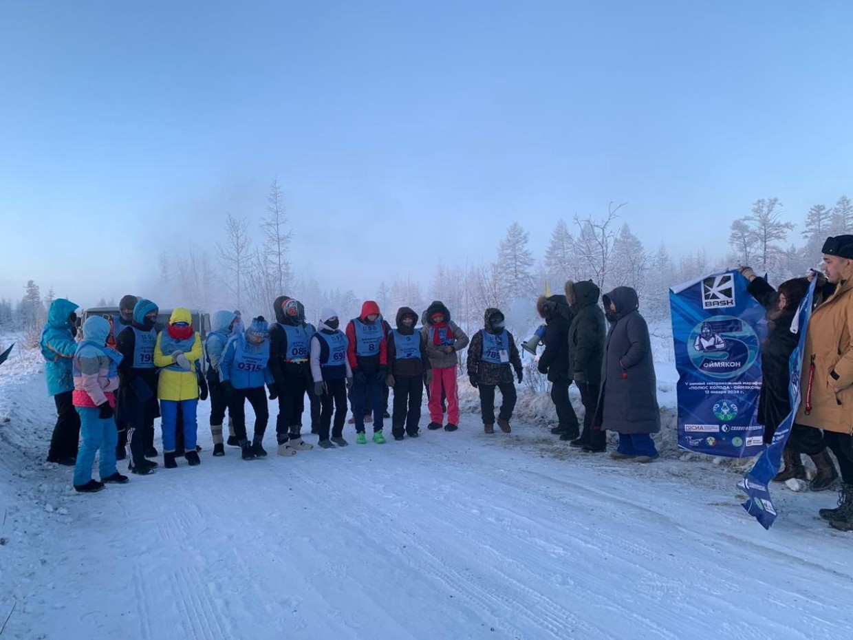 В Якутии в минус 55 стартовал марафон