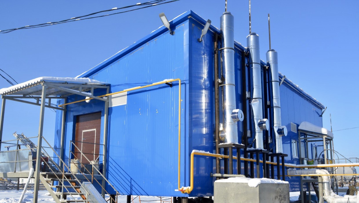 В селе Толон завершается строительство новой котельной на газовом топливе