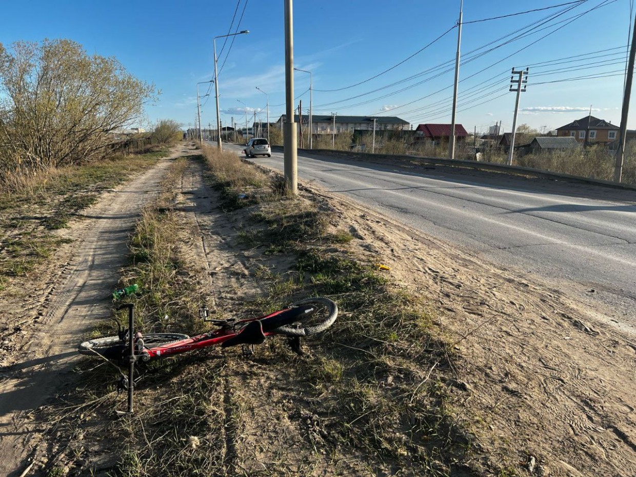 В Якутске произошел очередной наезд на велосипедиста