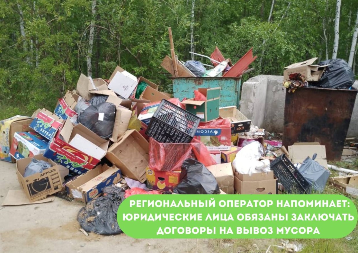 Региональный оператор напоминает: юридические лица обязаны заключать договоры на вывоз мусора