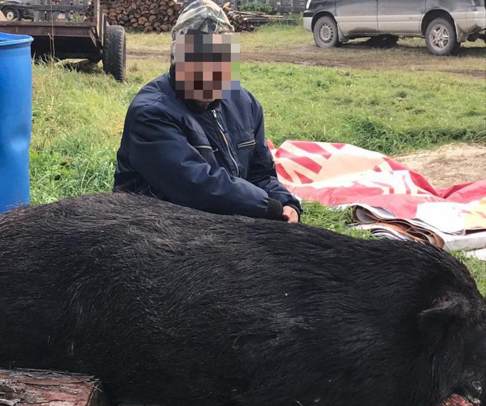 Якутская полиция нашла охотника, застрелившего кабана в Ленском районе. Фото с охоты распространили его дети