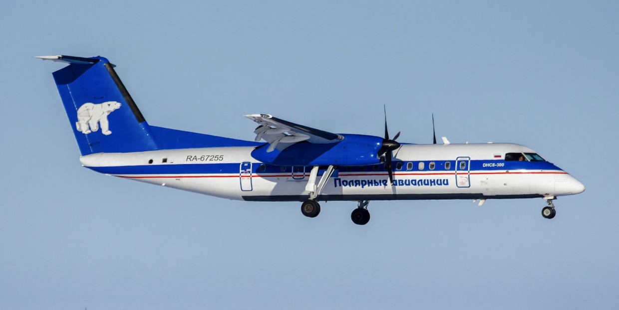 Авиакомпания «Якутия» подтвердила отказ двигателя у самолета Bombardier Dash 8 Q300 при взлете из Якутска