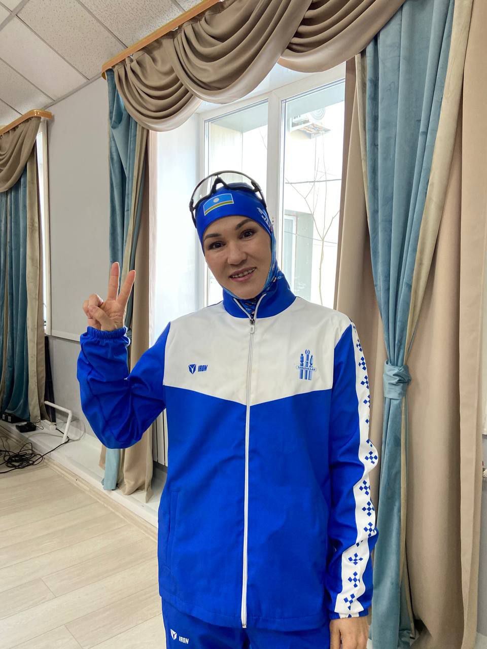 Олимпийская легкоатлетка лидировала на эстафете Верхневилюйского района