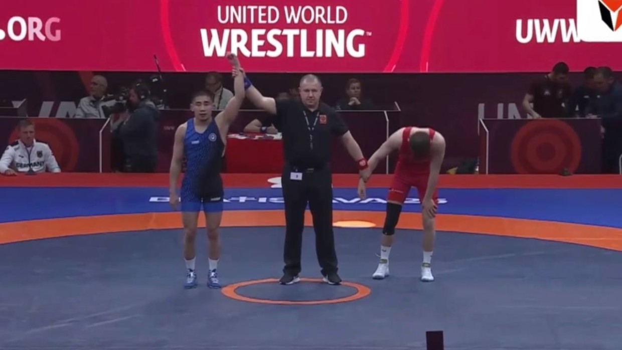 Арыйаан Тютрин - бронзовый призер чемпионата Европы по вольной борьбе