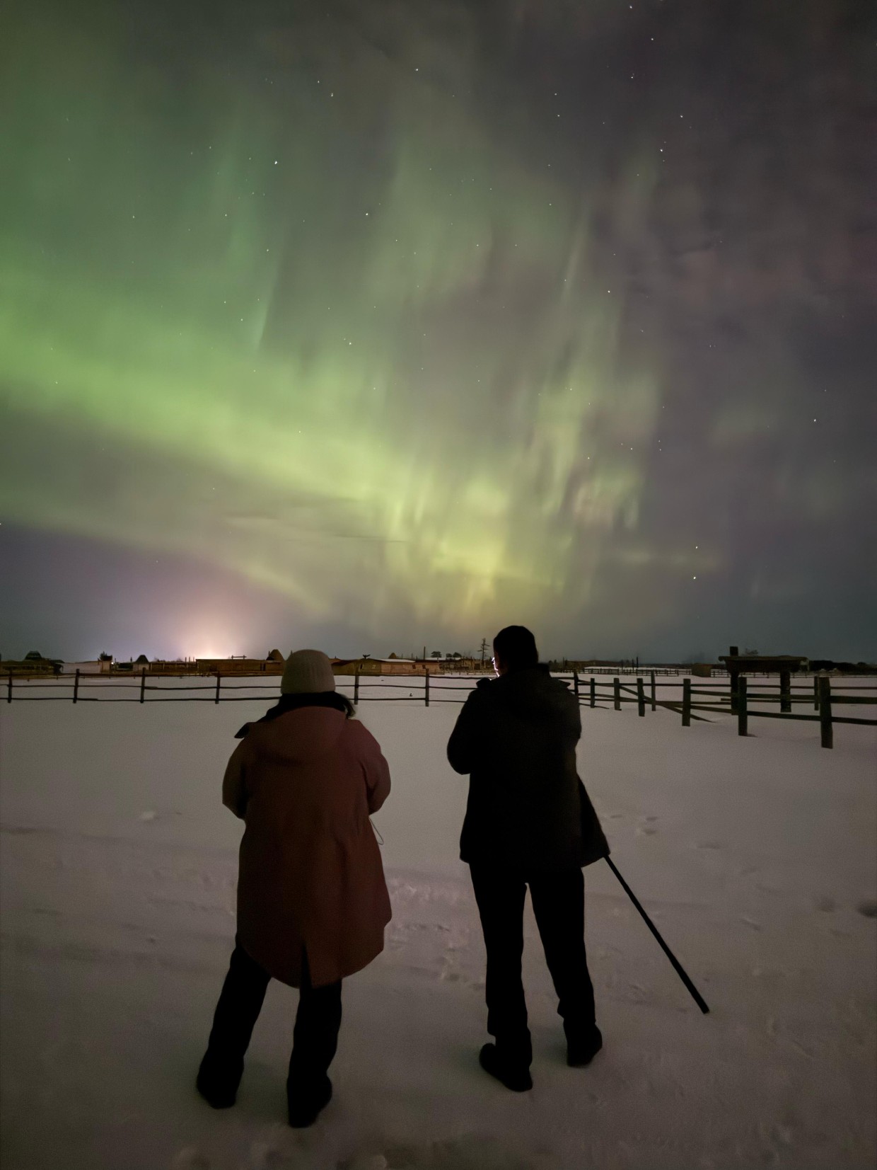 Над Якутией вновь вспыхнуло северное сияние