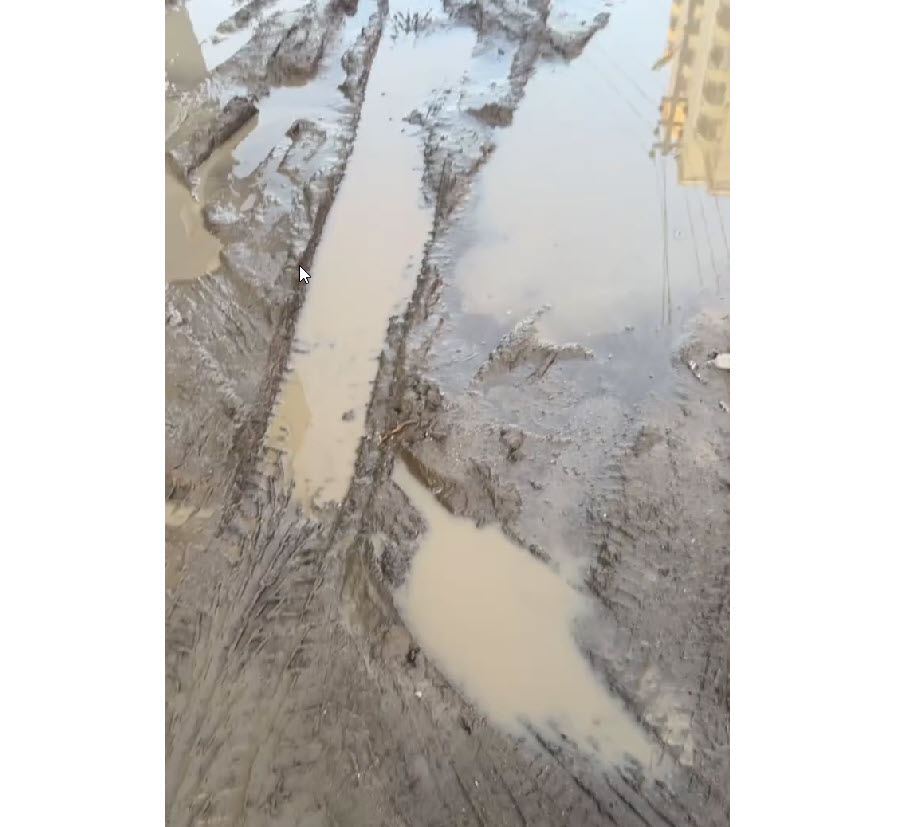 Видеофакт: "Отражается в этой луже наш любимый Якутск"