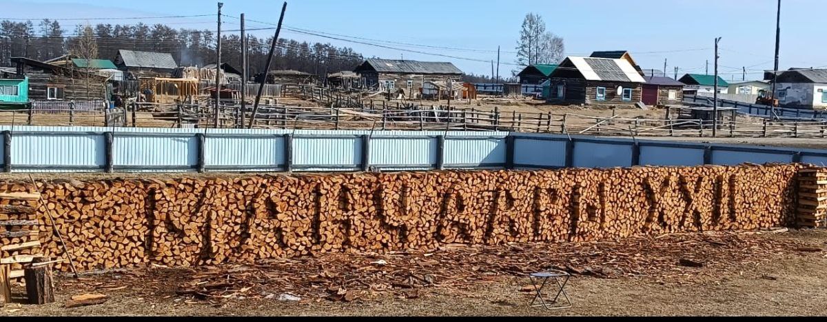 Арт-объект из дров от Боппосова