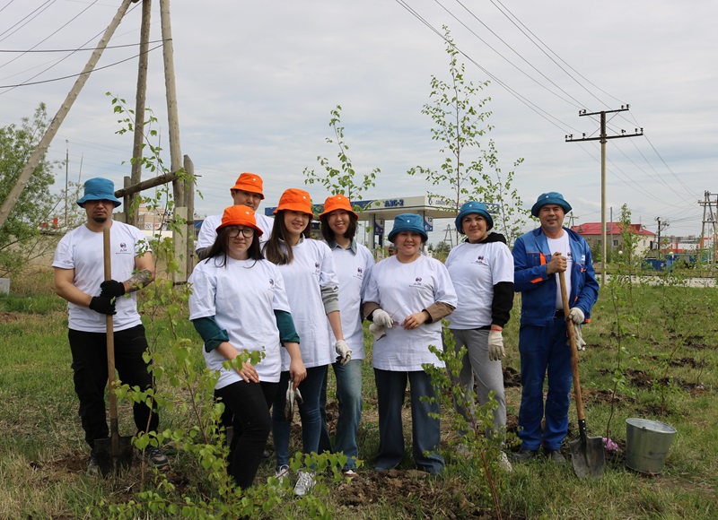 Сотрудники Якутскэнергосбыта приняли участие  в создании новой аллеи в Якутске