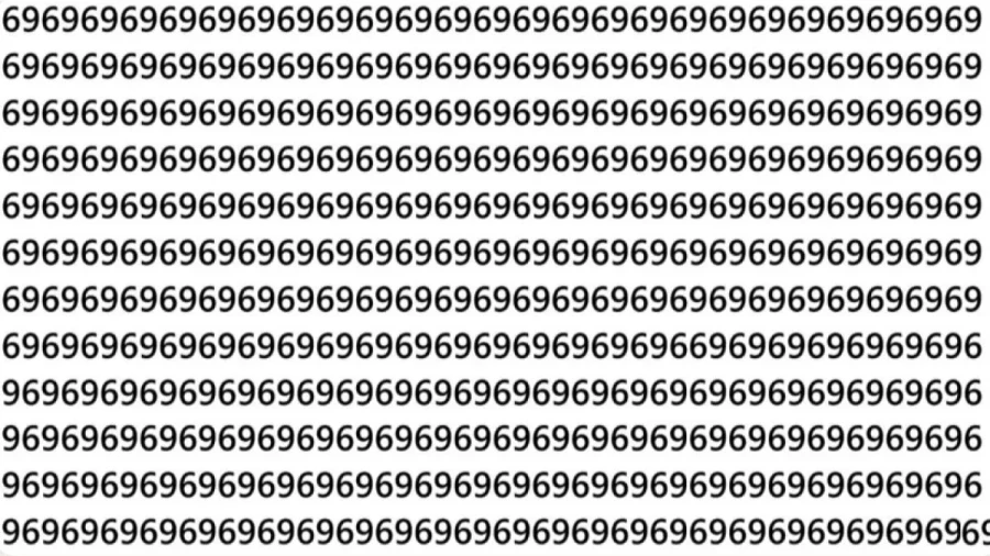 Счастливое число влюбленных: в череде сплошных 69 нужно отыскать цифру 6 — если справитесь, то Амур улыбнется вам