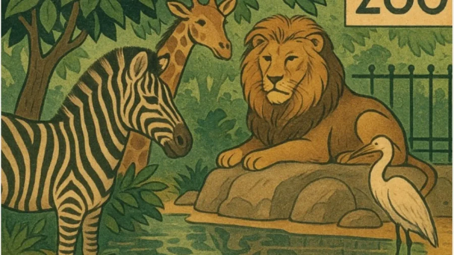 В царстве зверей: двуногий чужак в дикой природе — найдите человека в зоопарке за 10 секунд, головоломка на время и внимательность