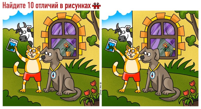 Найдите 10 отличий: этот тест на внимательность не под силу даже Эйнштейну —  докажите, что вы гений