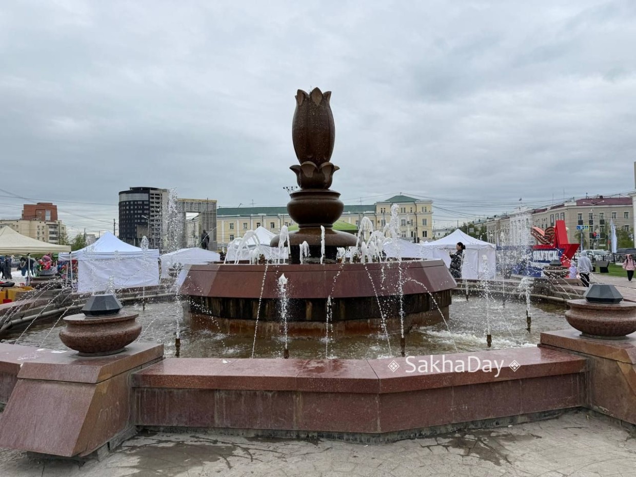 В Якутске в разгар лета отключат фонтан до сентября