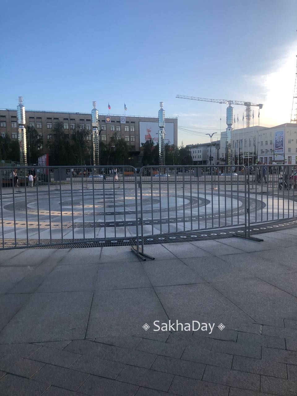 Режим работы фонтана на главной площади Якутска до сих пор согласовывается
