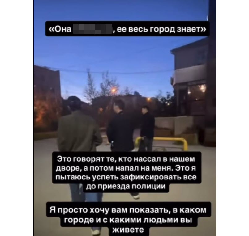 Компания мужчин, справлявшая нужду и обидевшая блогера, скрывается