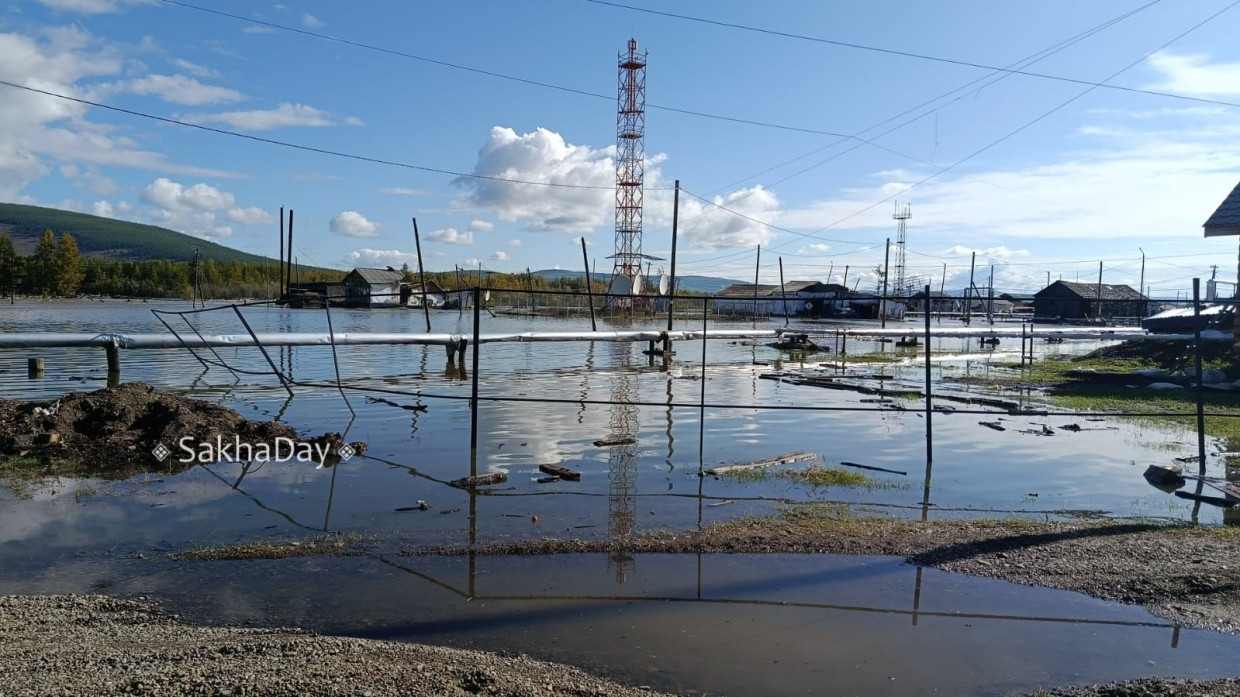 В селе Оймякон за сутки уровень воды поднялся на 16 см