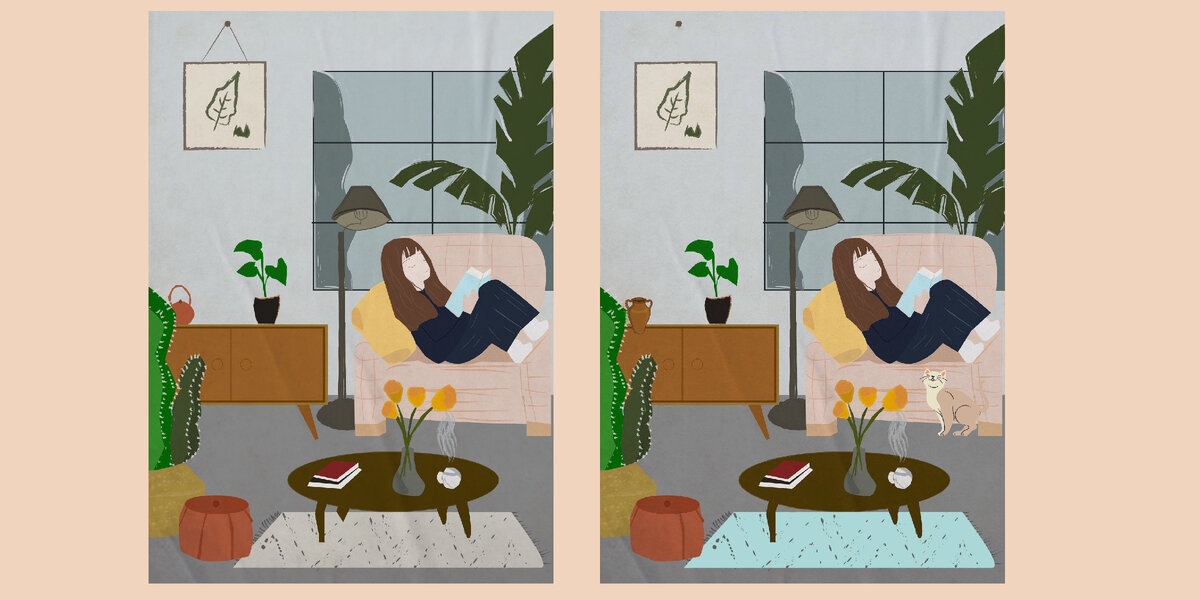 Они вам не близняшки: найдите 6 отличий между двумя девушками — легкая разминка для мозга на 30 секунд