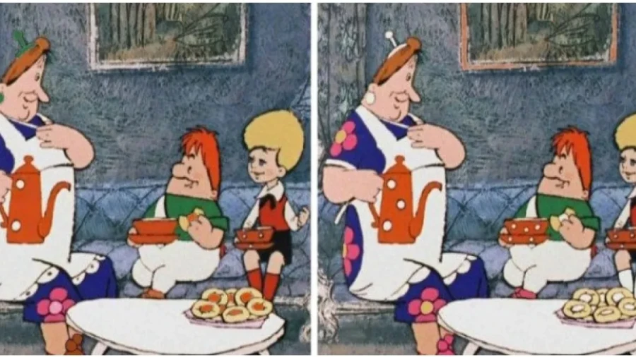 Карлсончик, дорогой: головоломка из любимого советского мультика — найдите 10 отличий