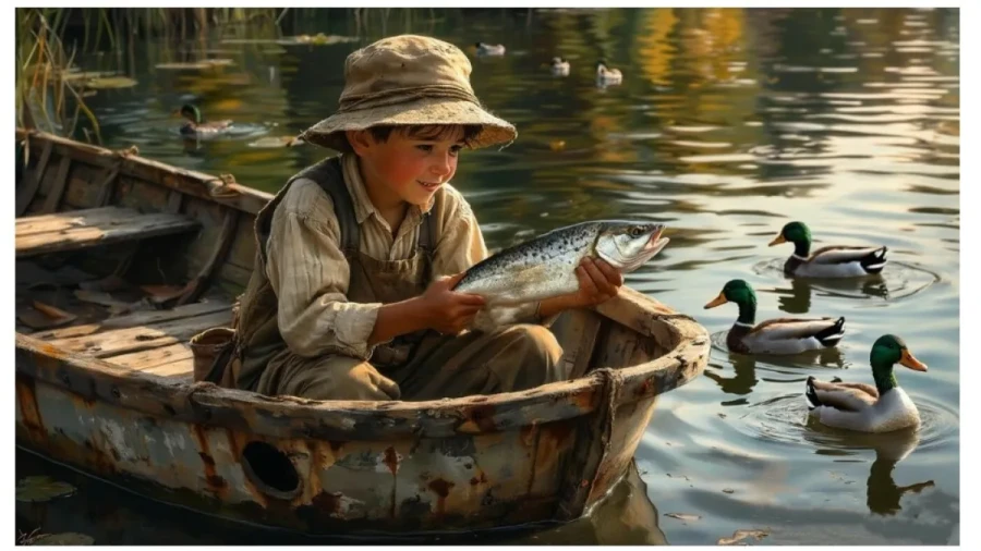 Один в лодке не считая рыбы: что не так на этой картинке-головоломке — тест на наблюдательность и смекалку