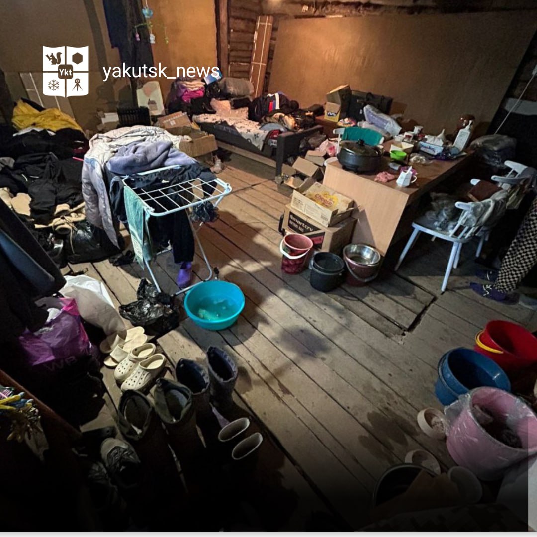 В Усть-Алданском улусе многодетная семья живет в холодном гараже