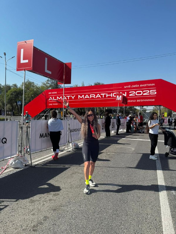 Ульяна Гермогенова заняла 3 место в Алматинском марафоне 2025