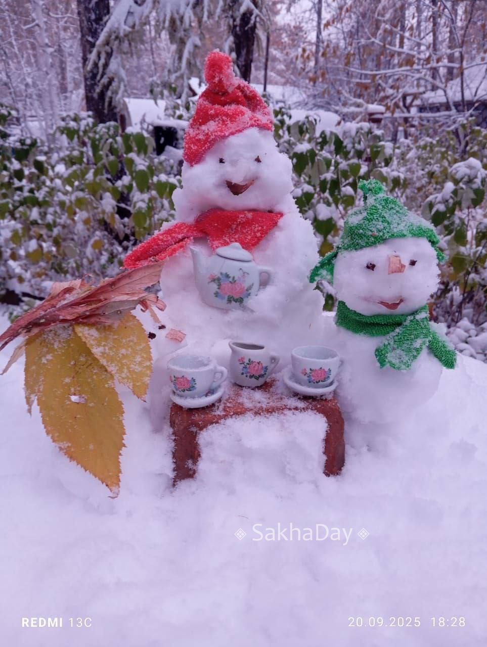 Вместо золотой осени – мокрый снег и гололедица. Прогноз погоды в Якутии