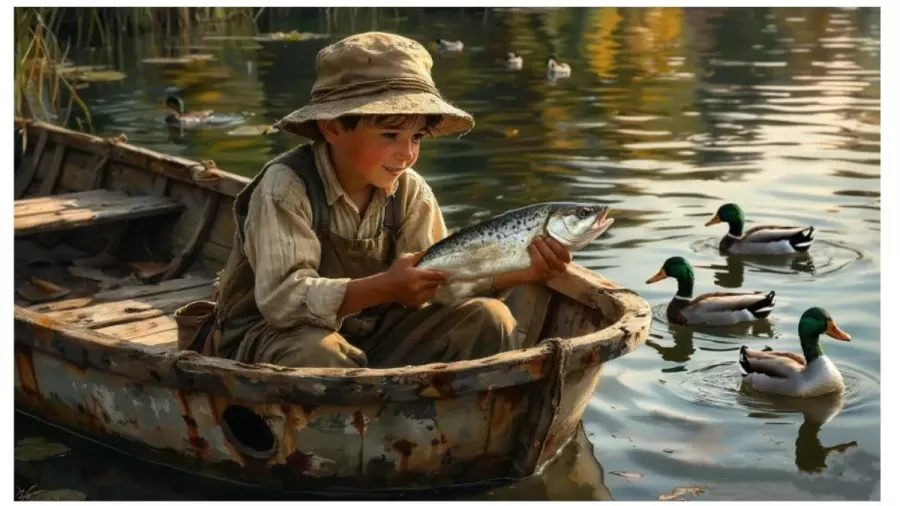 Один в лодке не считая рыбы: что не так на этой картинке-головоломке — тест на наблюдательность и смекалку