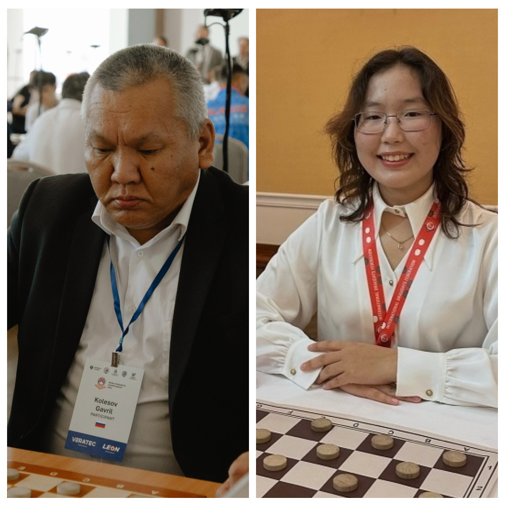 Якутяне заняли почти весь пьедестал на чемпионате России по русским шашкам