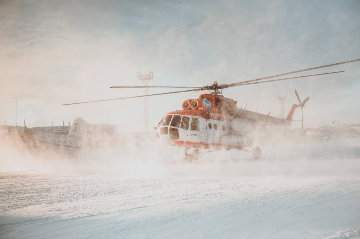 Вертолет Ми-8 авиакомпании «Полярные авиалинии» со следственно-оперативной группой вылетел в село Юкагир Усть-Янского района