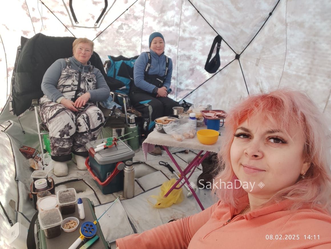 Якутские рыбачки на улов не жалуются