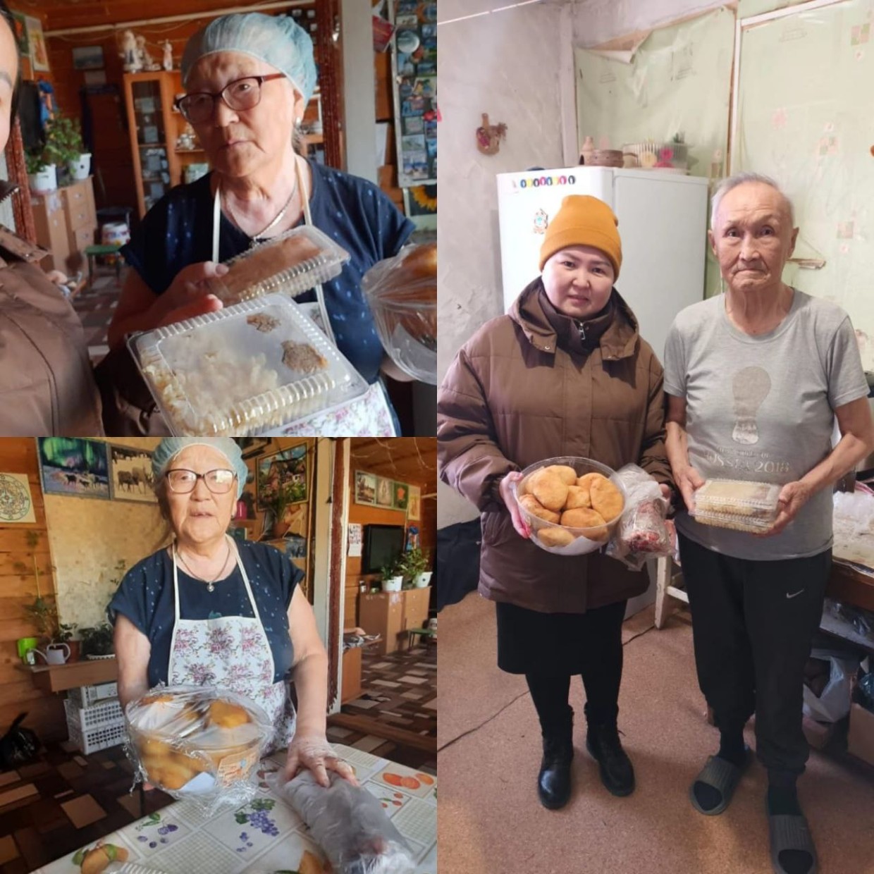 В селе Оленек пожилых угостили домашней едой