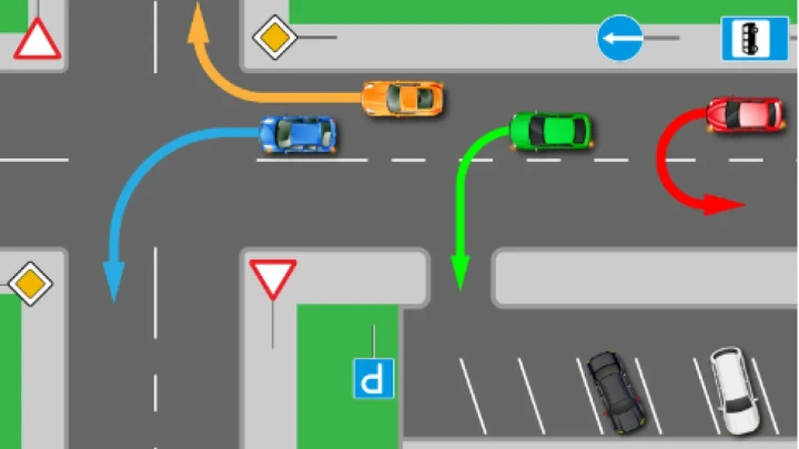 Едет, как хочет: посмотрите на этих умников — на дороге 4 авто, кто из них нарушает ПДД?