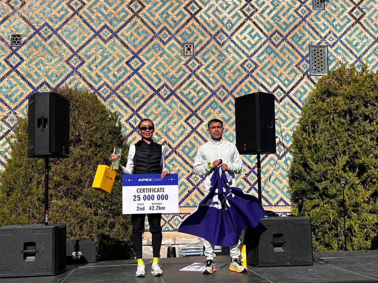 Якутянка заняла второе место на Самаркандском марафоне