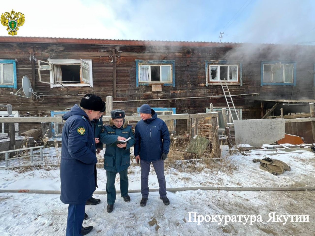 В Якутске проводится проверка после пожара в доме на Халтурина, есть погибшие