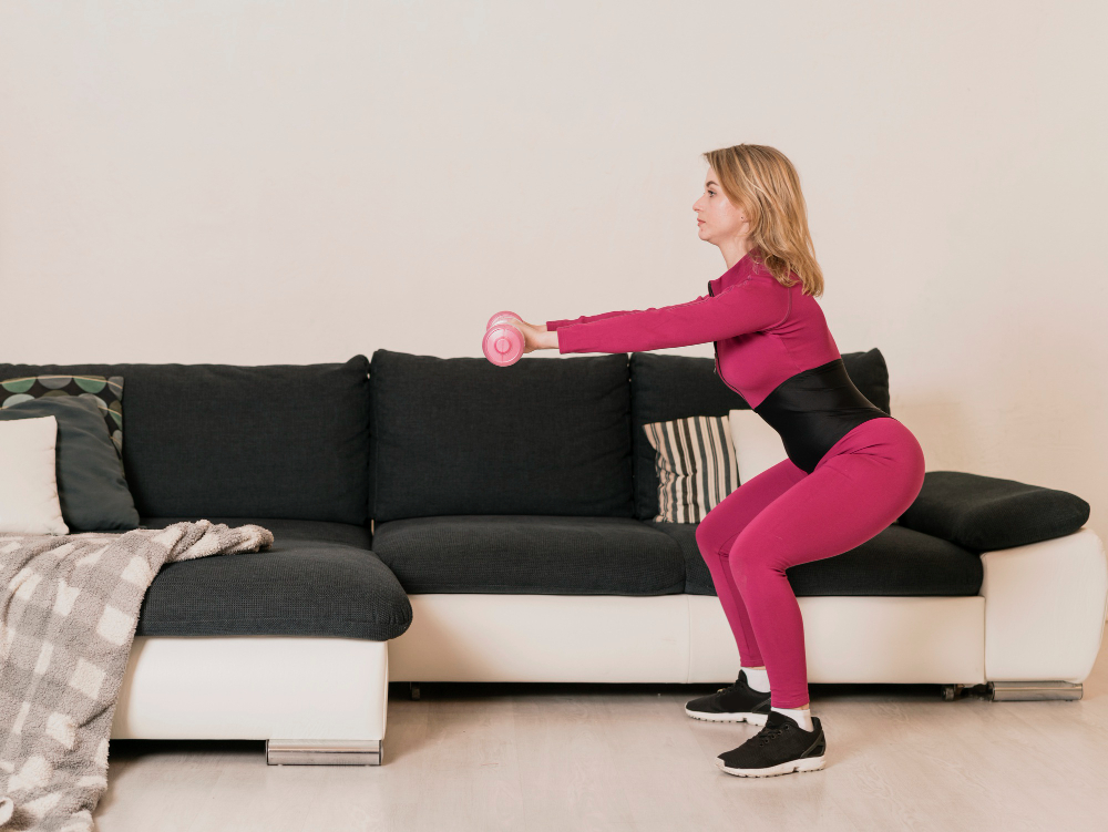 Боковая ходьба на месте — вариант домашнего кардио: простое движение помогает подтянуть живот и убрать «ушки» на бёдрах