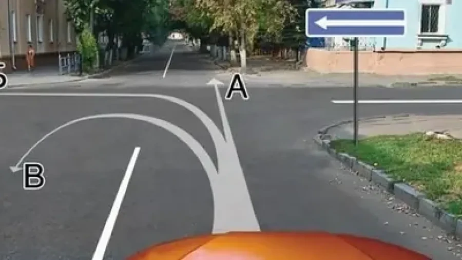 Знак сбивает с толку: 4 направления движения, но выбрать нужно правильный путь — с этим ПДД путаются 84% водителей